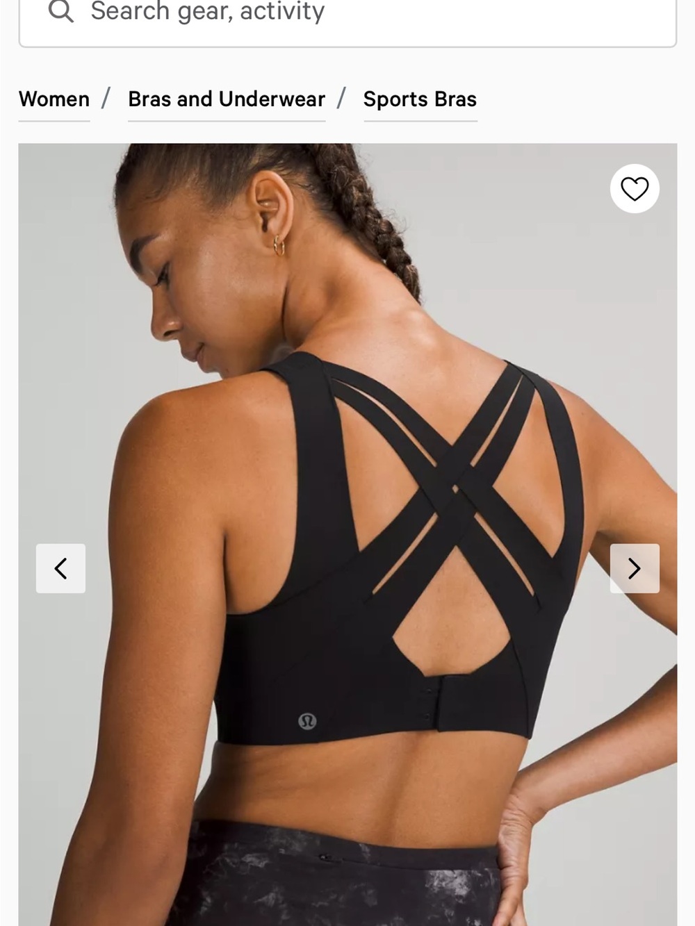 lululemon Enlite Weave Back Sports Bra 32DDD *New w/tags